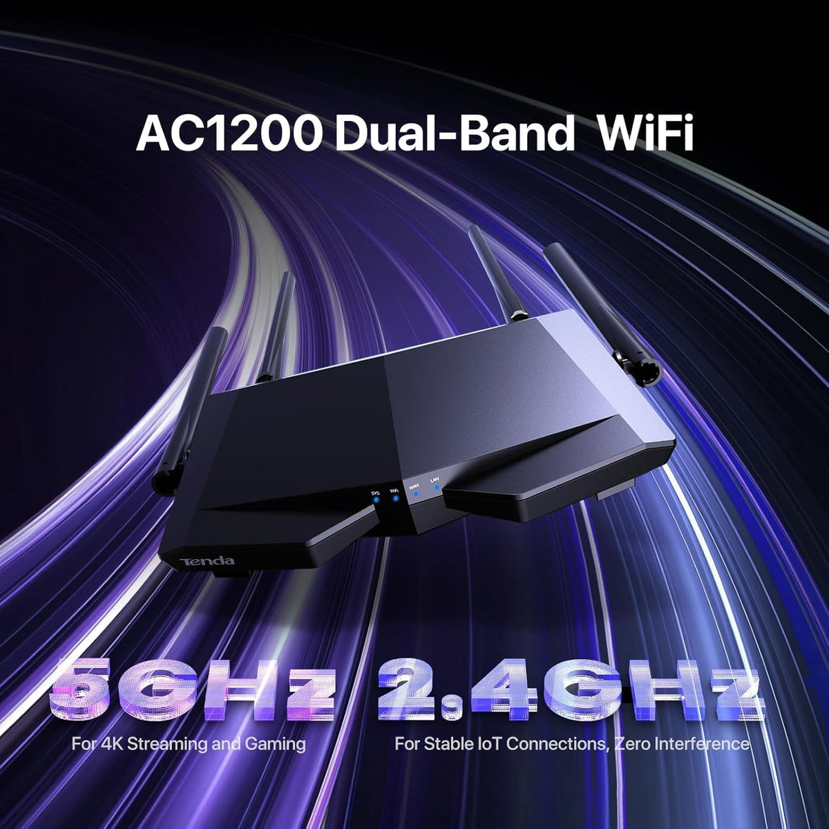 Tenda AC1200 Smart WiFi Router